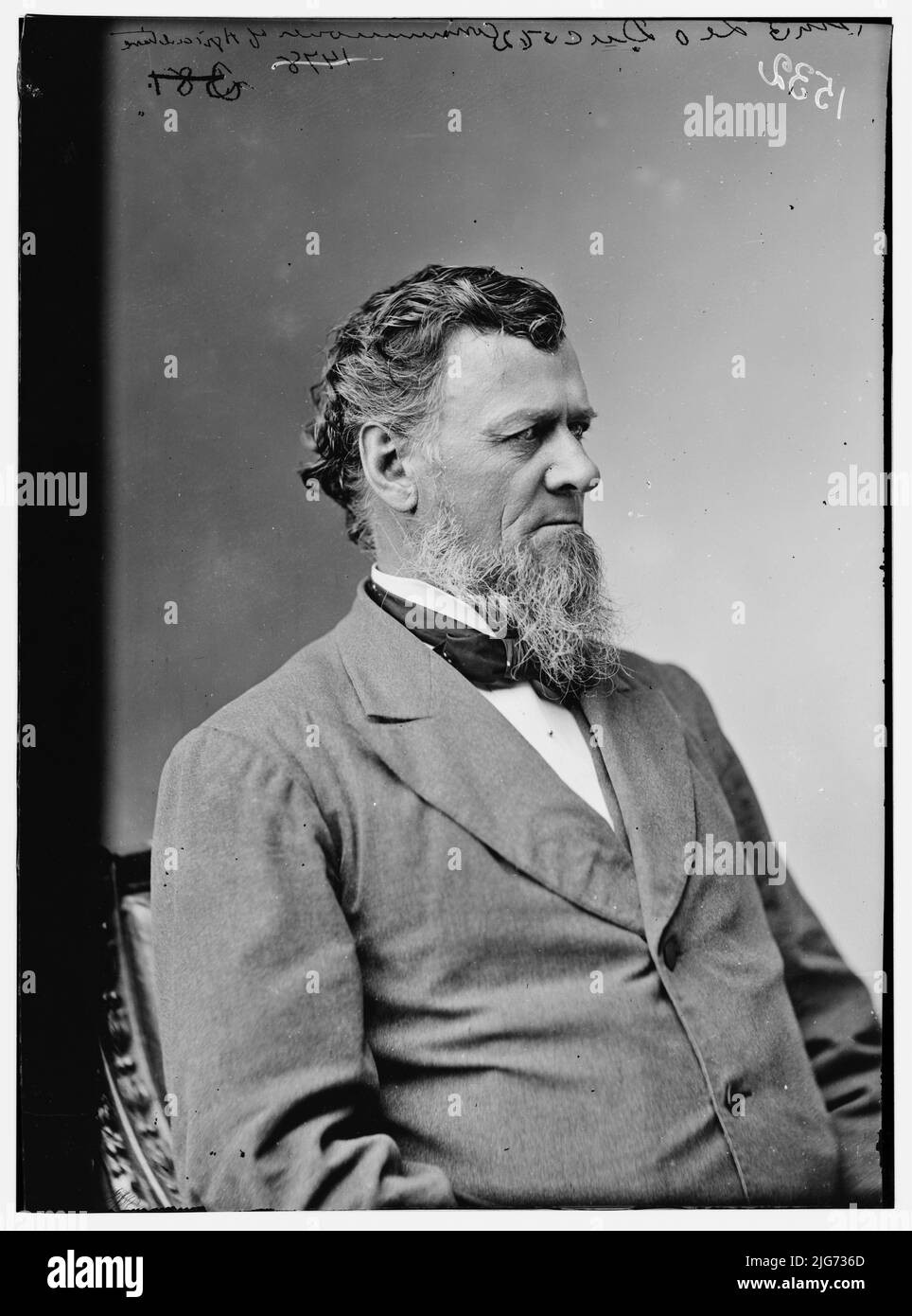La Duc, Generale, Commissario per l'Agricoltura, tra il 1870 e il 1880. [Forse un ritratto di William Gates Leduc, politico, ufficiale dell'esercito dell'Unione durante la guerra civile americana]. Foto Stock