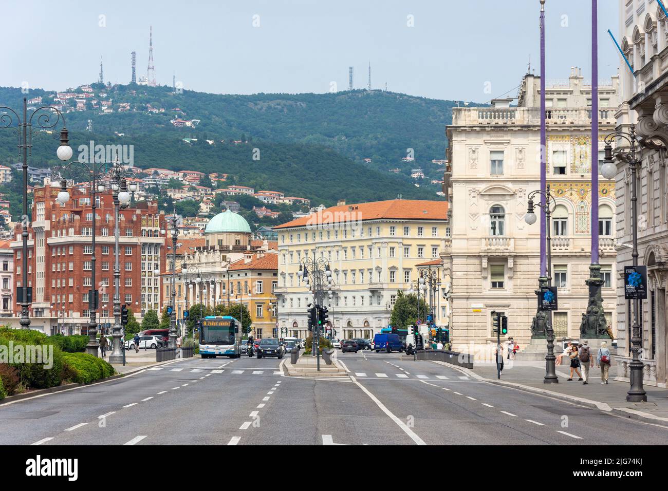 Riva del Mandracchio, Trieste, Regione Friuli Venezia Giulia, Italia Foto Stock