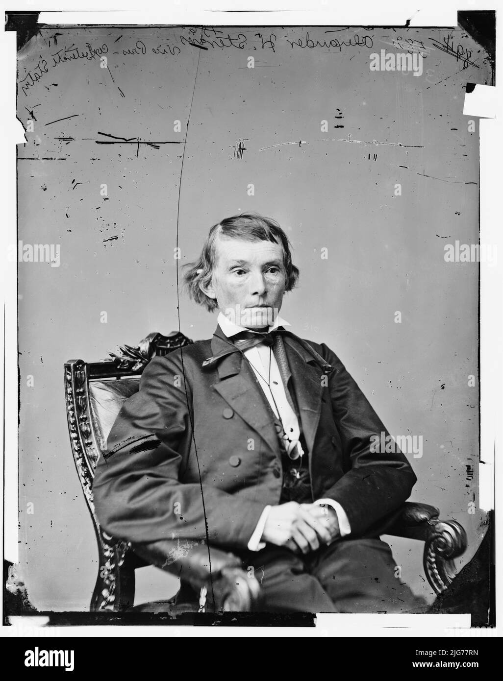Stephens, on. Alex H. di Ga.Vice Pres. Di Confederazione, tra il 1865 e il 1880. [Politico: Vicepresidente degli Stati confederati d'America]. Foto Stock