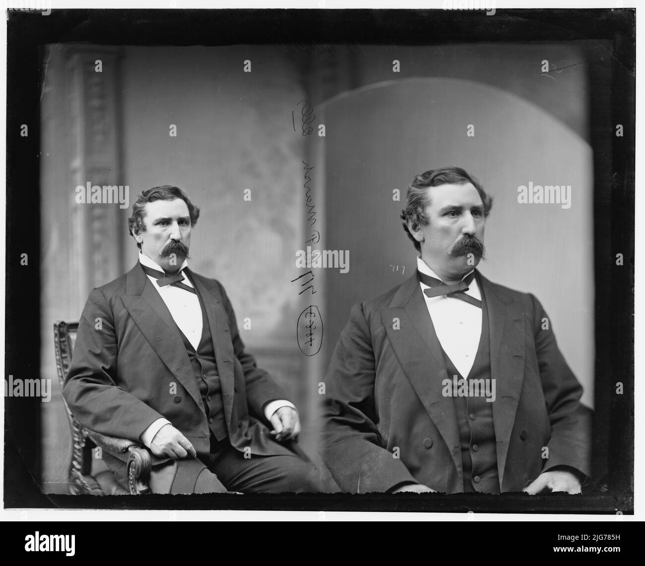 Benjamin Franklin Marsh of Illinois, 1865-1880. Marsh, on. Benjamin Franklin di Ill., tra il 1865 e il 1880. Arruolò in Reg. Ill. Più tardi Colonnello 16th Ill. Volontario Fanteria. [Politico e soldato: Servito nel reggimento di fanteria dell'Illinois del 16th dell'esercito dell'Unione; promosso a colonnello; assegnato il cuore viola quando ha ricevuto un pezzo di shrapnel piede]. Foto Stock