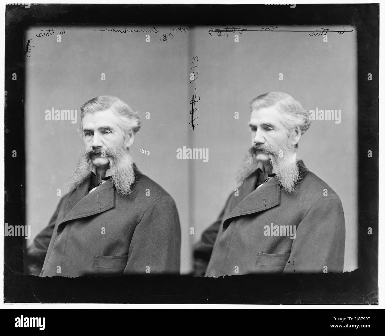 E.S. Danenhower, 1865-1880. Danenhower, E.S., tra il 1865 e il 1880. [Forse un ritratto di William Weaver Danenhower]. Foto Stock