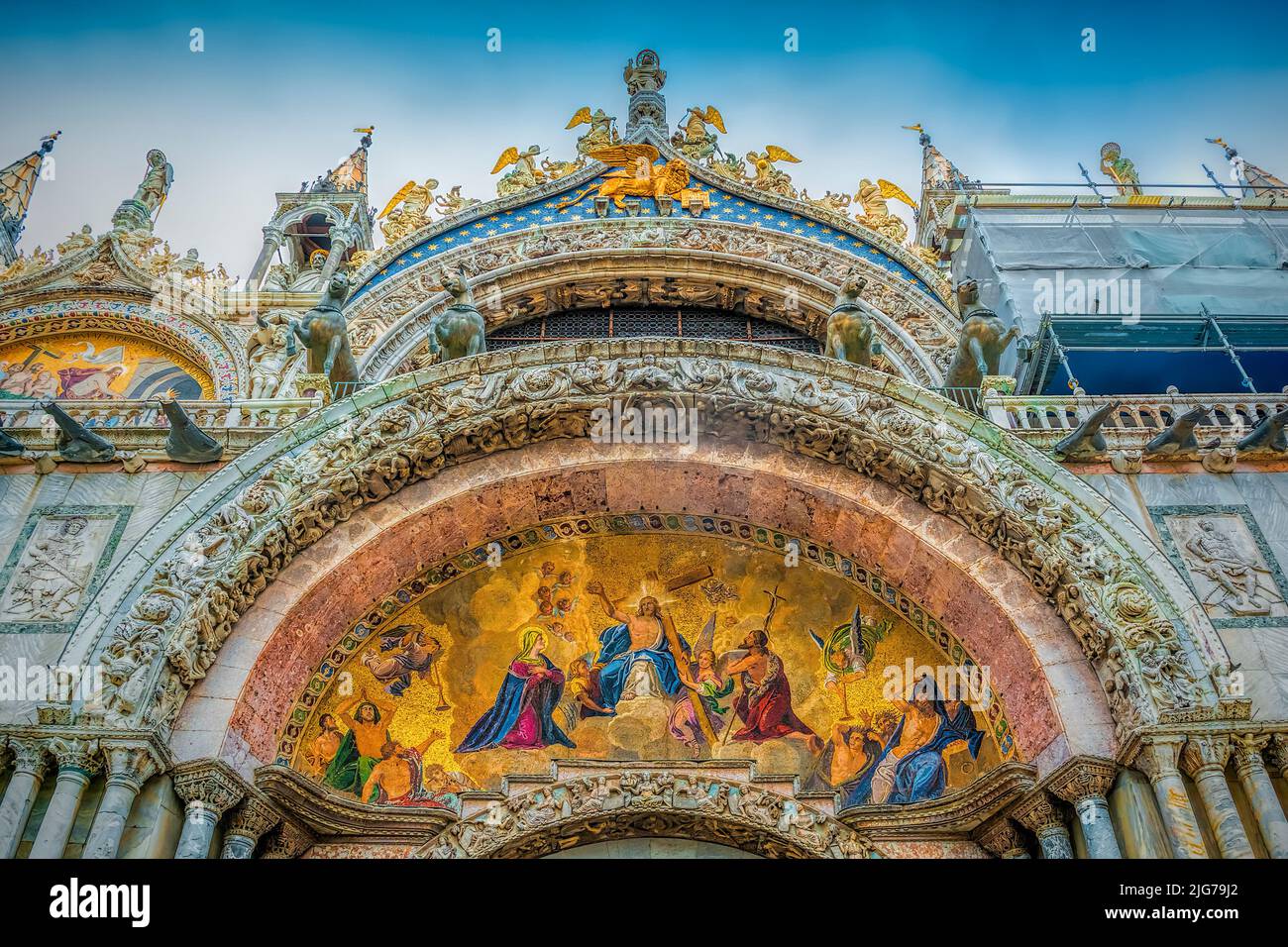 Basilica di San Marco a Venezia Foto Stock