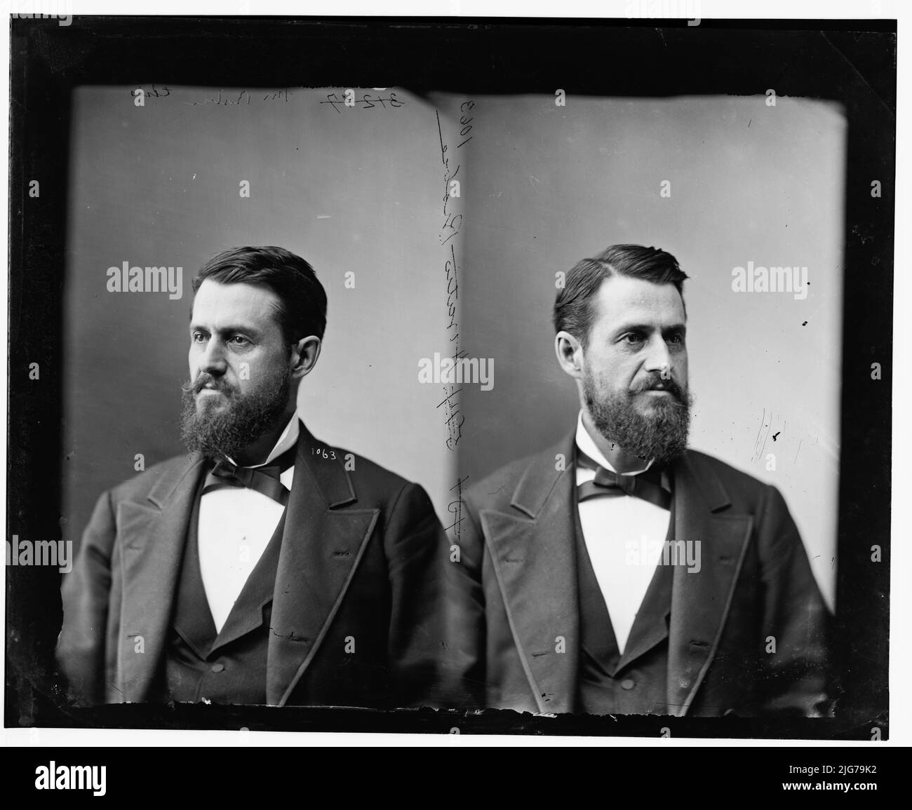 Horatio Bisbee Jr. Della Florida, 1865-1880. Bisbee, Hon. Horatio Jr. Della Florida, tra il 1865 e il 1880. Privato 5th massa INF. USA 3 mesi. CAPT del 9th Maine INF. [Avvocato, politico e militare dell'Unione: 5th Milizia del Massachusetts; 9th Fanteria del Maine; avvocato degli Stati Uniti per il distretto settentrionale della Florida]. Foto Stock