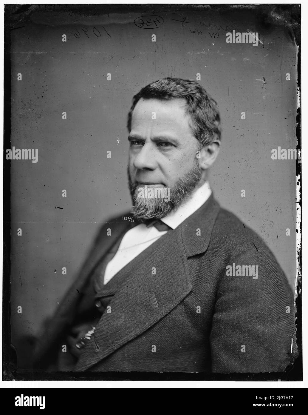Davis, Hon. Henry Gassaway di W.VA, tra il 1865 e il 1880. [Uomo d'affari, politico: Da umili origini, Davis costruì una carriera nel carbone e nel legname, e divenne un milionario]. Foto Stock