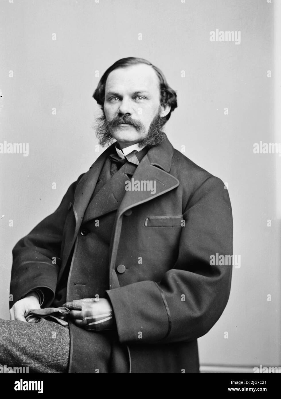 Hon. Henry Jarvis Raymond di N.Y., tra il 1855 e il 1865. [Politico, giornalista, editore di giornali: Co-fondatore del New York Times]. Foto Stock