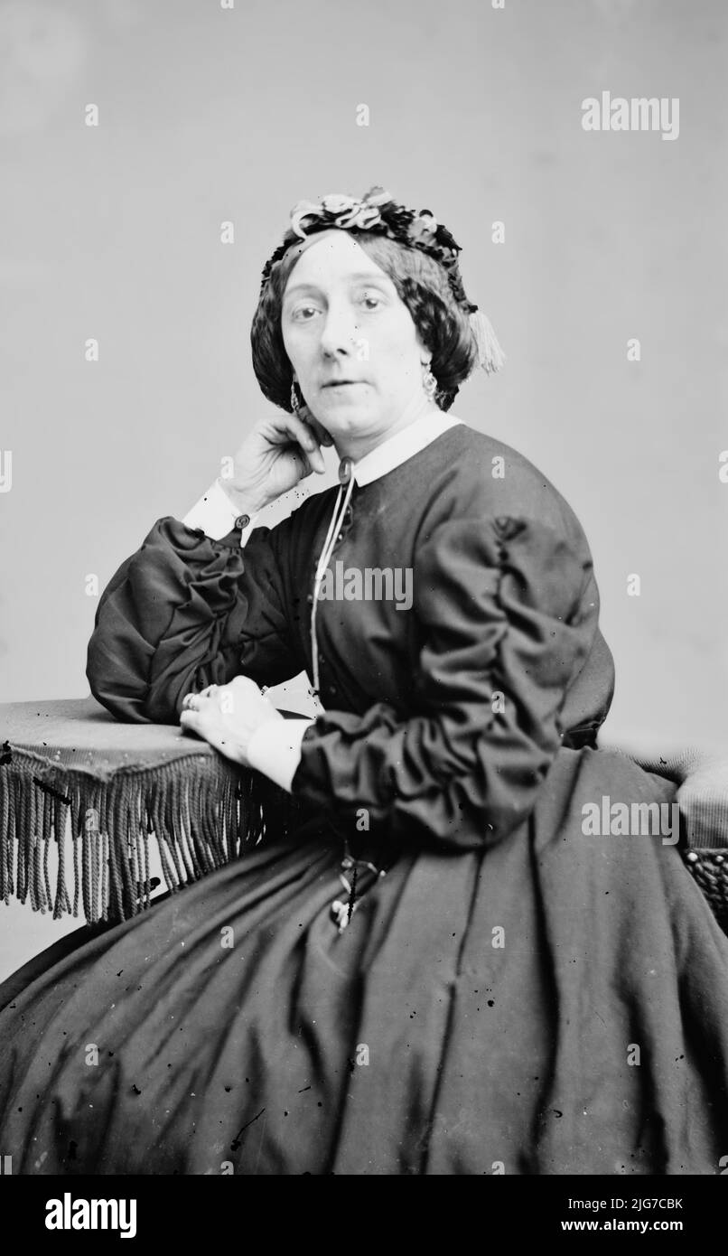 Sig.ra Geo. H. Gilbert, tra il 1855 e il 1865. Foto Stock