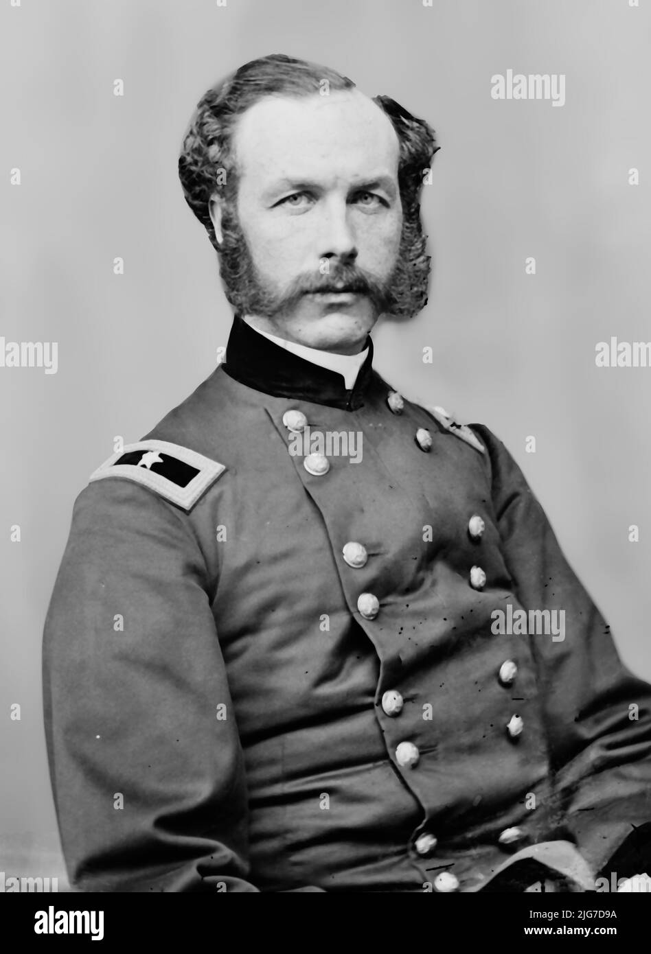 Gen. Starkweather, tra il 1855 e il 1865. [Ufficiale dell'esercito dell'Unione durante la guerra civile americana]. Foto Stock