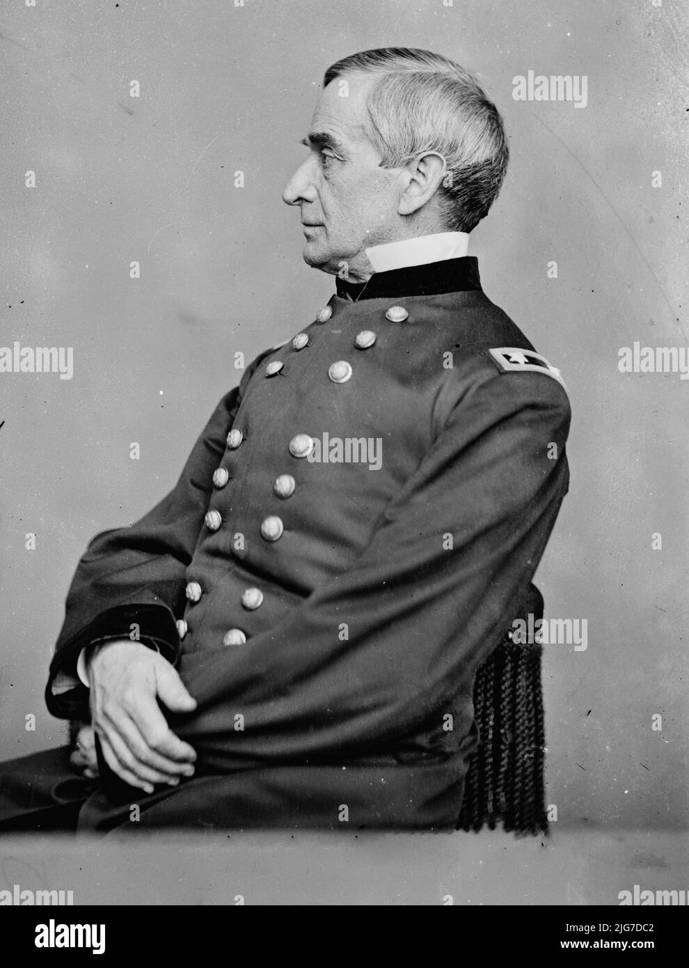 Gen. Robert Anderson, U.S.A., tra il 1855 e il 1865. [Comandante dell'Unione nella prima battaglia della guerra civile americana a Fort Sumter]. Foto Stock