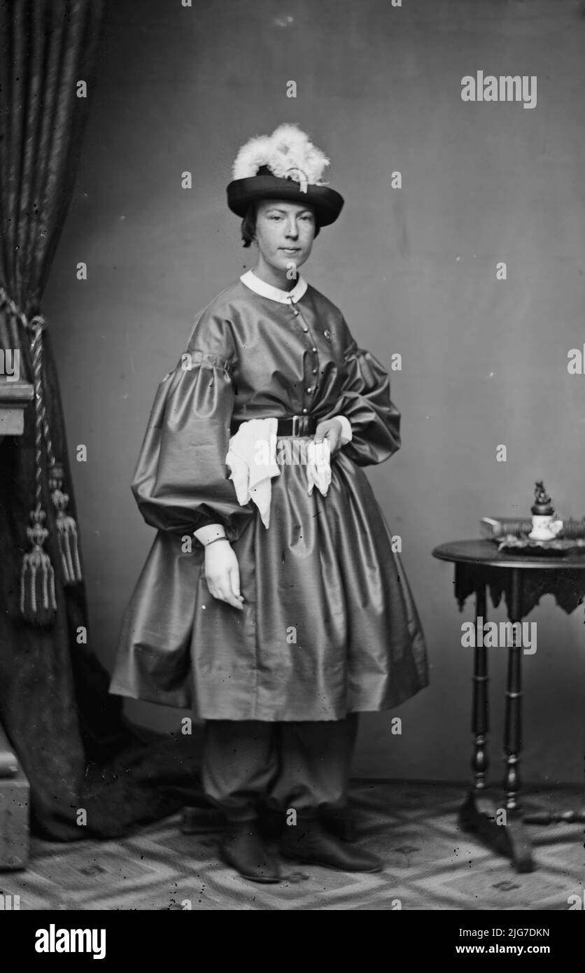 Sig.ra Tibitts, tra il 1855 e il 1865. Foto Stock