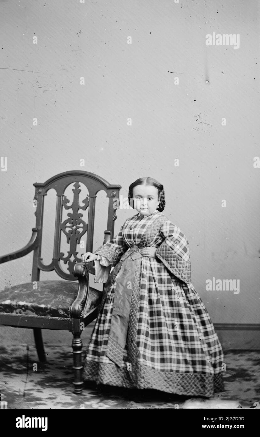Sig.na Lavinia Warren, tra il 1855 e il 1865. [Attore del circo americano, moglie del generale Tom Thumb]. Foto Stock