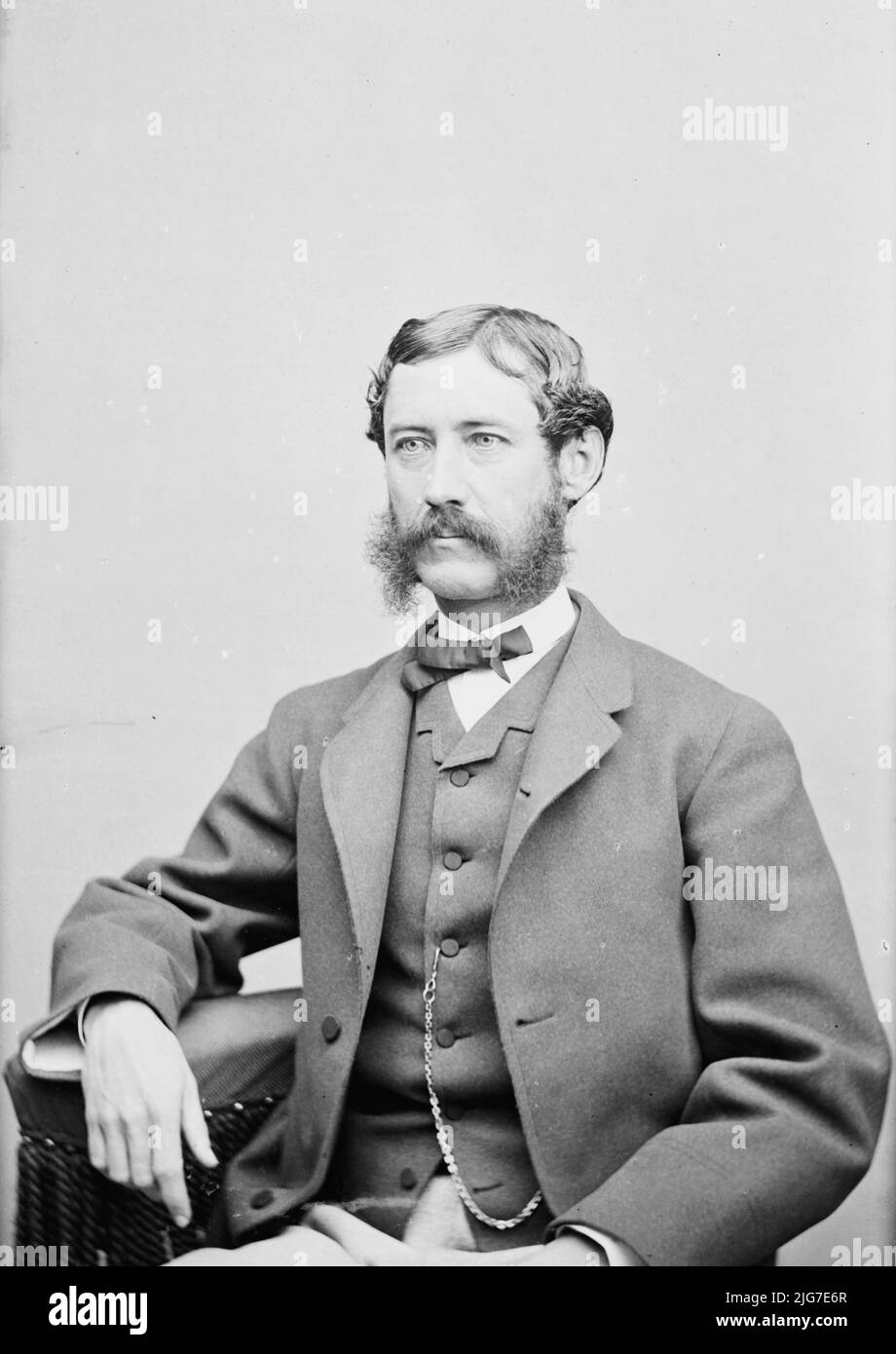 R.B. Rhett, Jr., tra il 1855 e il 1865. [Forse un ritratto dell'editore di giornali Robert Barnwell Rhatt Jr]. Foto Stock