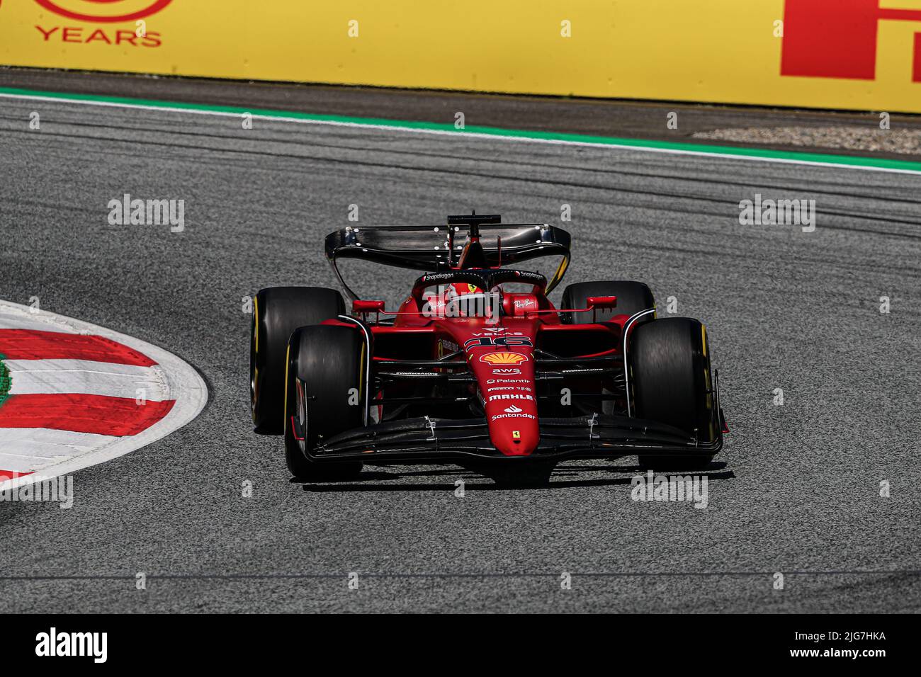 Charles Leclerc (MON) Ferrari F1-75 durante le prove libere 1 del F1 Gran Premio d'Austria 2022 - lug 08 2022 Foto Stock