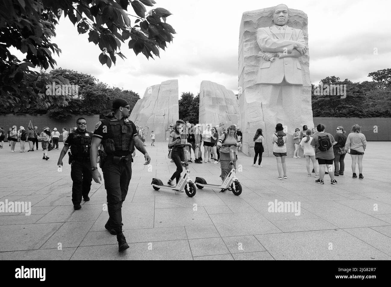 Martin Luther King Memorial presso il National Mall; Washington, D.C. Foto Stock