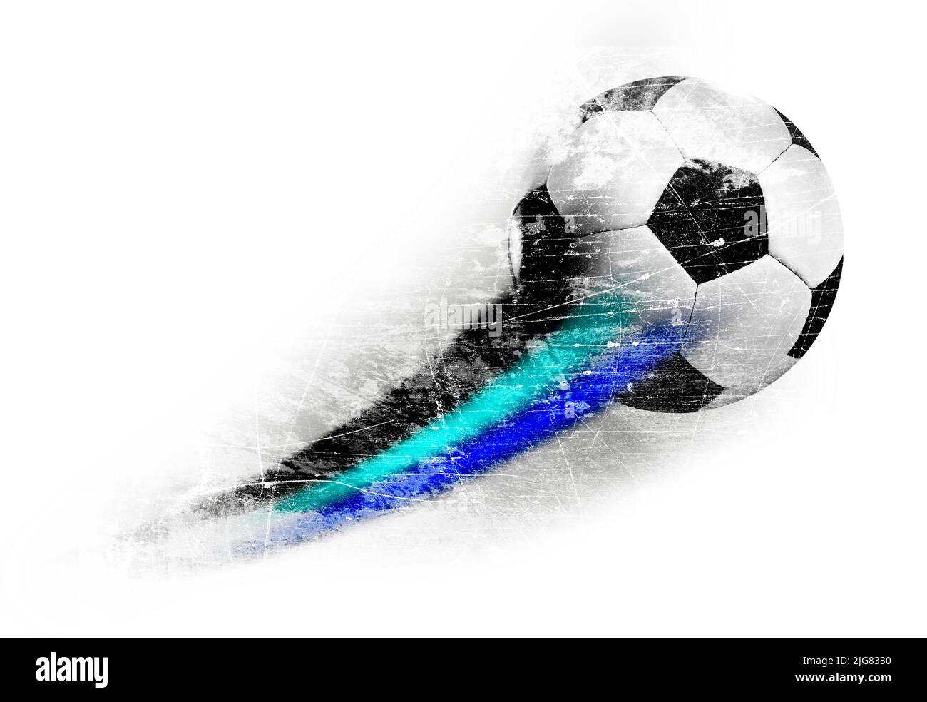 Calcio, 3D illustrazione Foto Stock