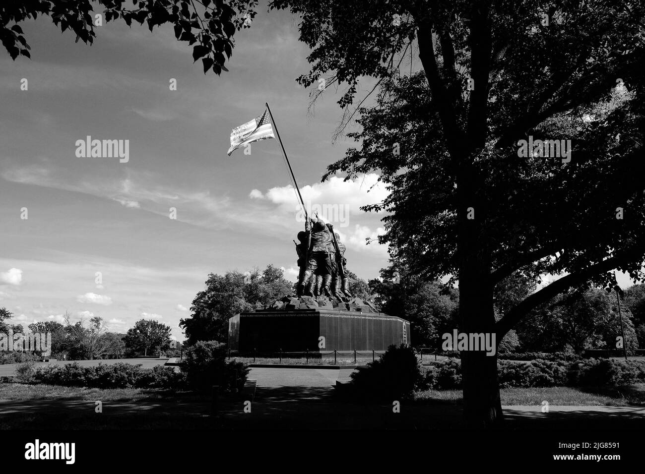 United States Marine Corps War Memorial a Washington D.C. Foto Stock