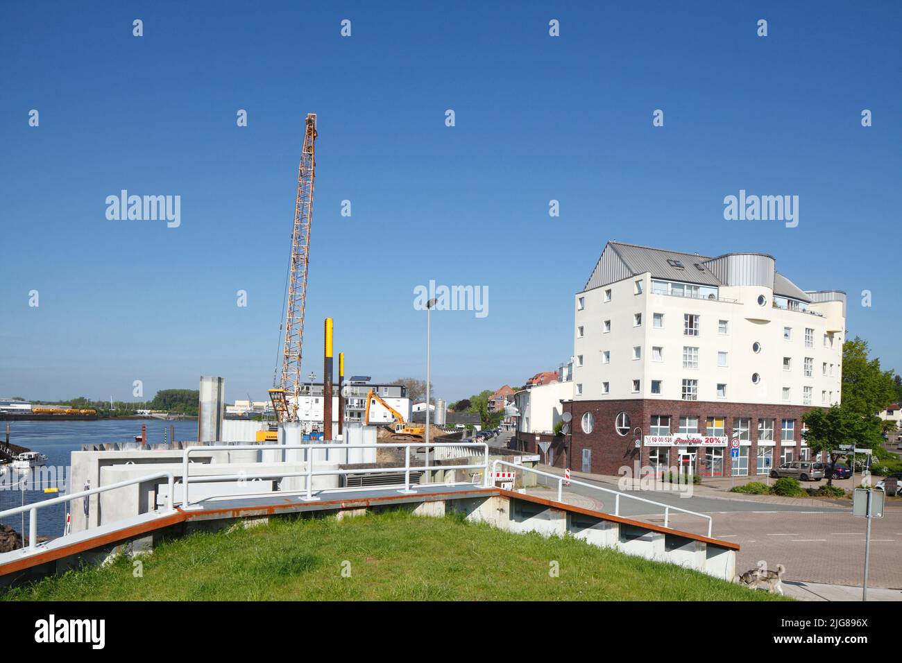 Edificio residenziale a Brema-Blumenthal, Brema, Germania, Europa Foto Stock