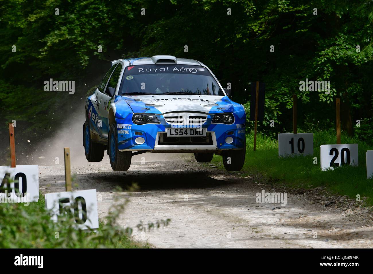 Calum MacLeod, MG S2000, Dawn of Modern Rallying, Forest Rally Stage, Goodwood Festival of Speed, The Innovators - Masterminds of Motorsport, Goodwood Foto Stock