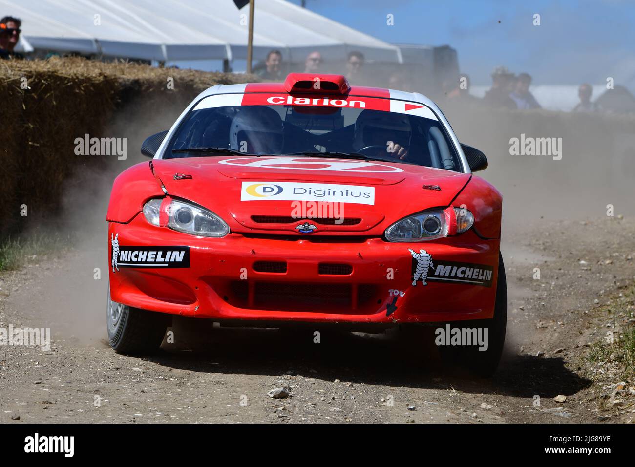 Graham Middleton, Hyundai Coupé, Dawn of Modern Rallying, Forest Rally Stage, Goodwood Festival of Speed, The Innovators - Masterminds of Motorsport, Foto Stock