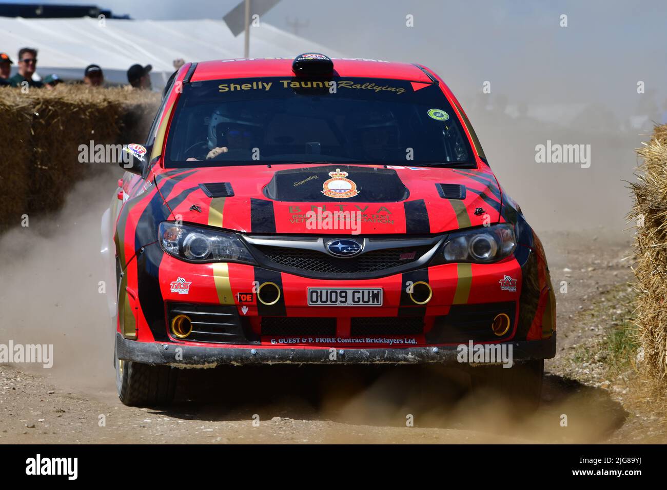Shelly Taunt, Subaru Impreza, Dawn of Modern Rallying, Forest Rally Stage, Goodwood Festival of Speed, The Innovators - Masterminds of Motorsport, Goo Foto Stock