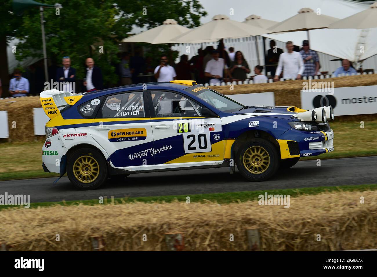 Richard Barrow, Subaru Impreza, Dawn of Modern Rallying, Forest Rally Stage, Goodwood Festival of Speed, The Innovators - Masterminds of Motorsport, G. Foto Stock