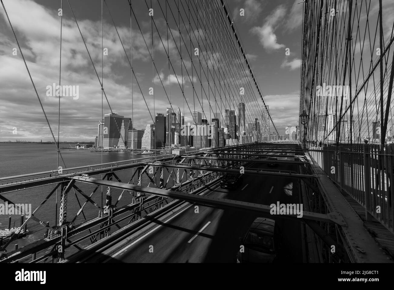 New York City in b/n nel marzo 2022 Foto Stock