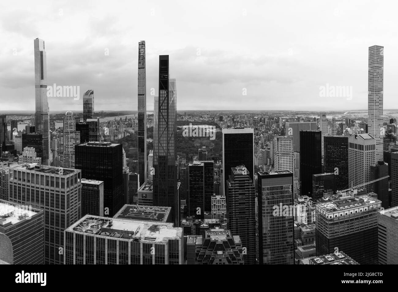 New York City in b/n nel marzo 2022 Foto Stock