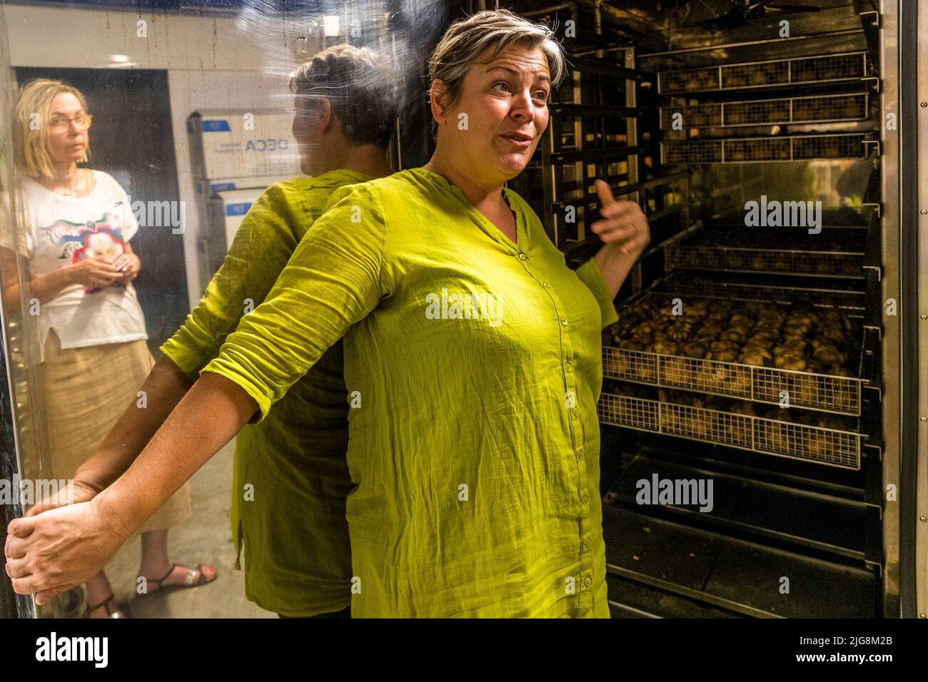 Produzione di aglio nero a Die, Francia Foto Stock