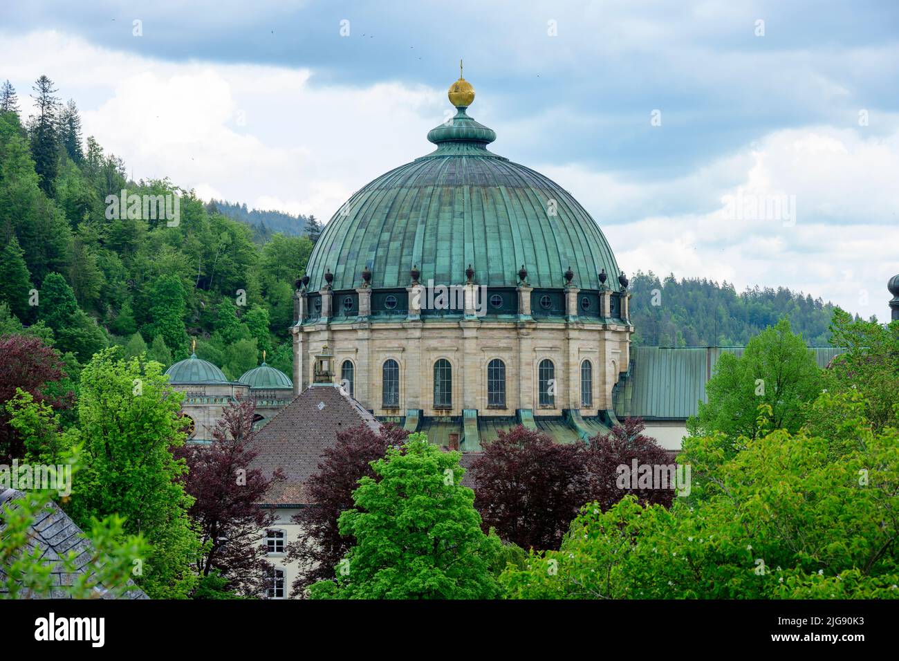 Germania, Baden-Württemberg, Foresta Nera, St. Blasien, cupola della cattedrale. Foto Stock