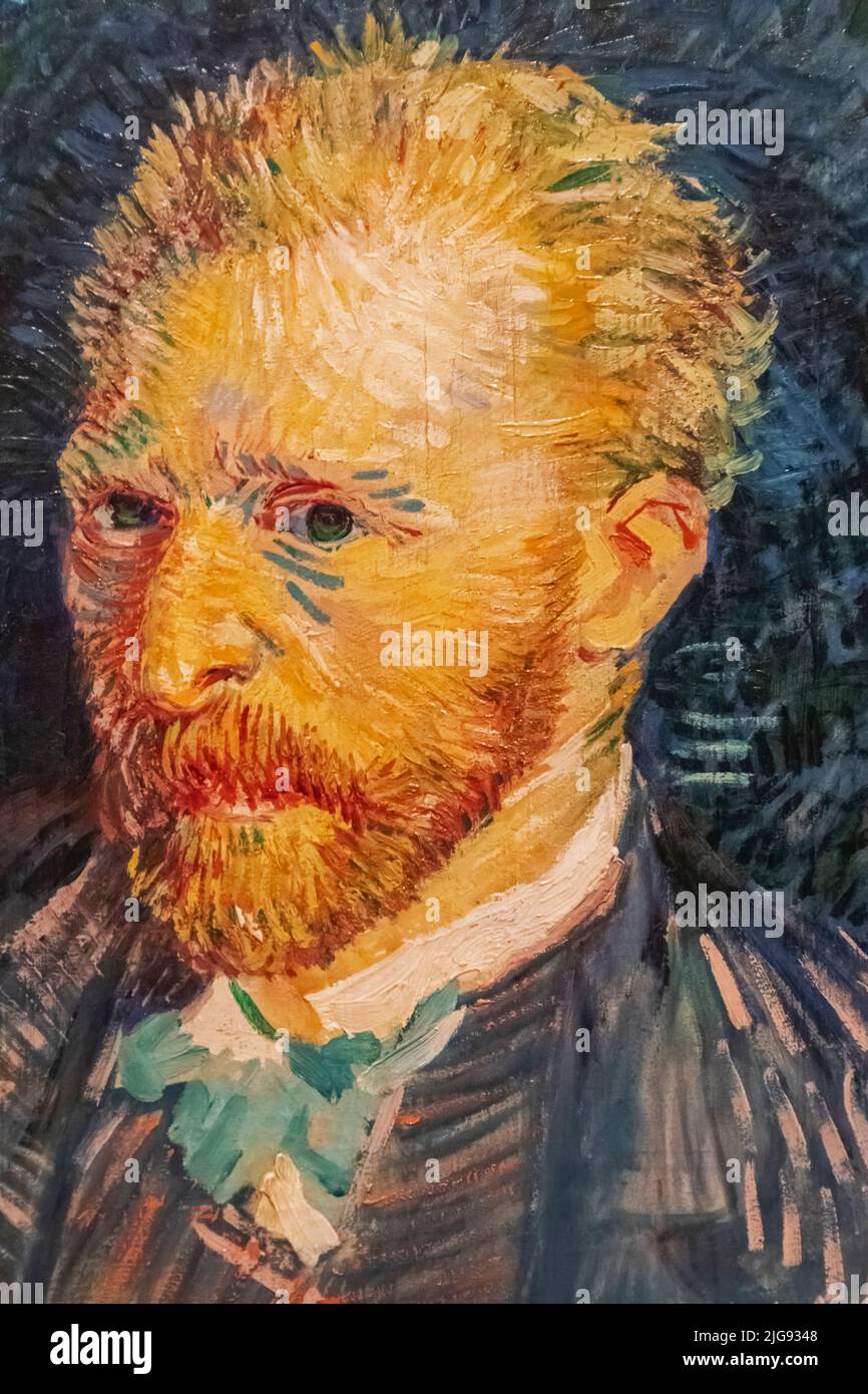 Vincent van Gogh autoritratto a Parigi datato autunno 1887 Foto Stock