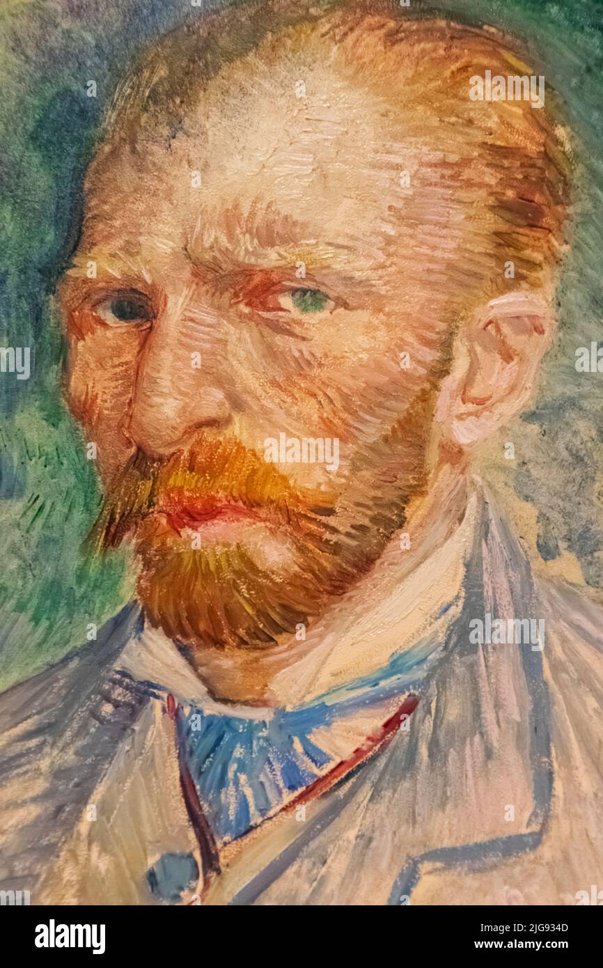 Vincent van Gogh Auto Ritratto a Parigi datato Primavera 1887 Foto Stock