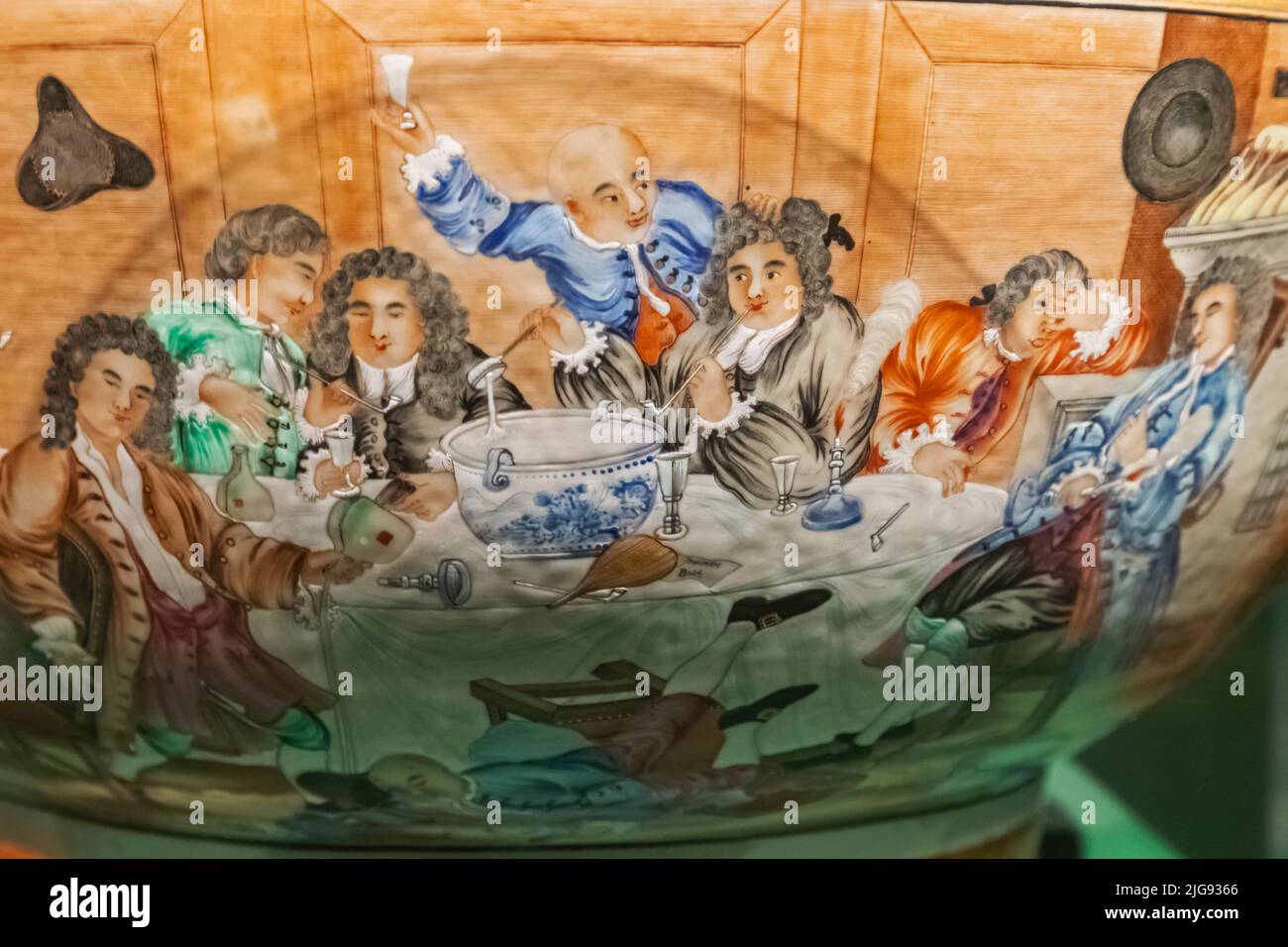 Ritratto dell'attore e produttore di teatro David Garrick dell'artista tedesco Johan Zoffany datato 1762 Foto Stock