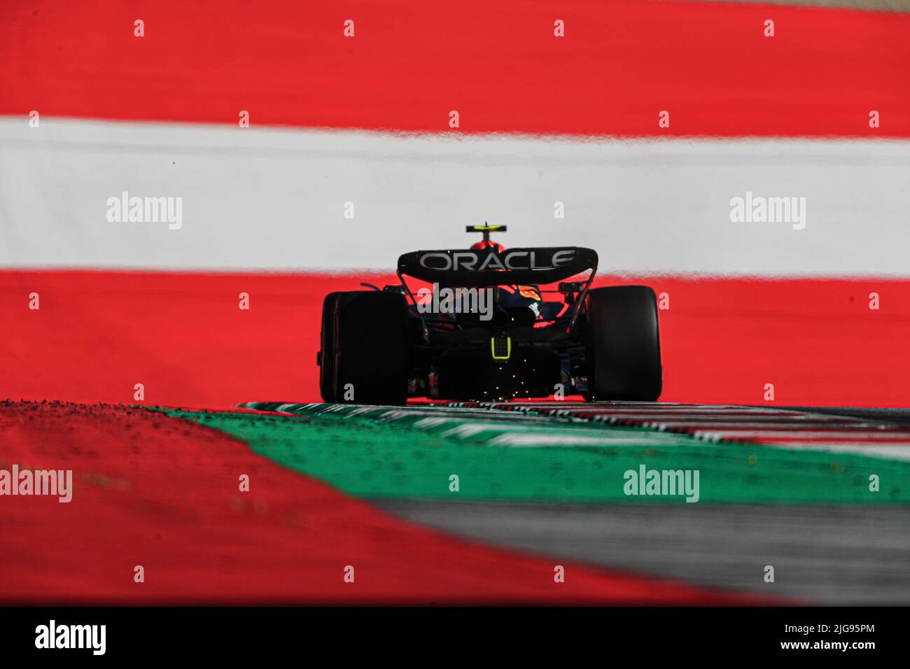Spielberg, Austria, 08 2022 luglio - F1 GP d'Austria 2022 - Sergio Perez (MEX) Redbull Racing RB18 Foto Stock