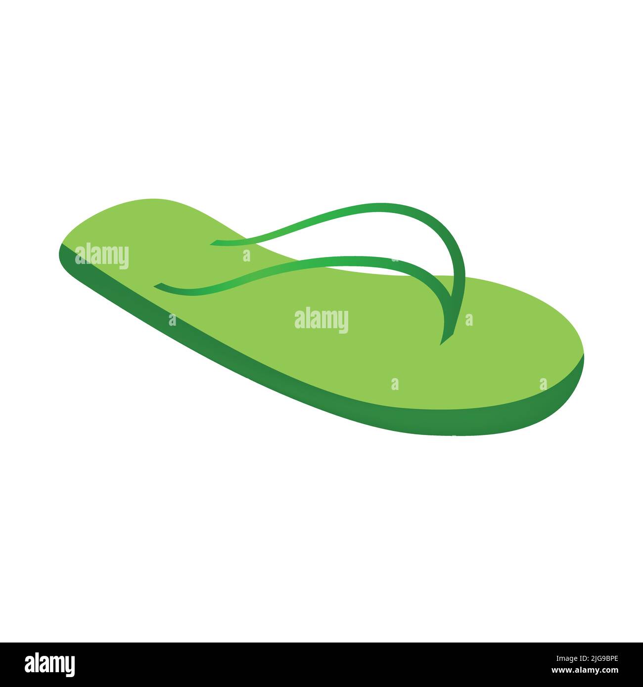 Ciabatte verdi, illustrazione, vettore su sfondo bianco. Sandalo da  spiaggia icona vettore emoji. Ciabatte da spiaggia design vettoriale  Immagine e Vettoriale - Alamy