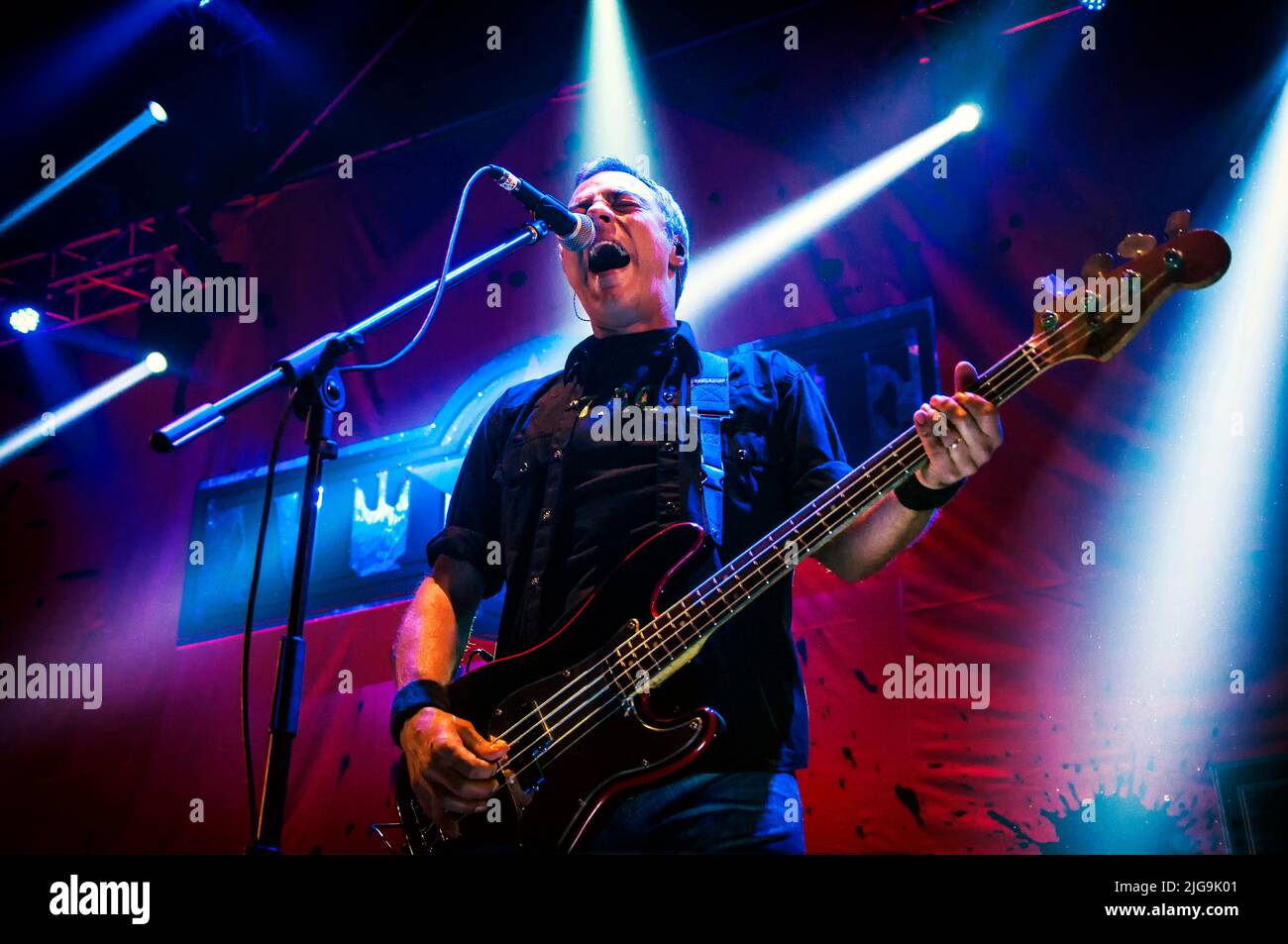 Attaque 77 - la band punk rock in uno spettacolo dal vivo in Argentina Foto Stock