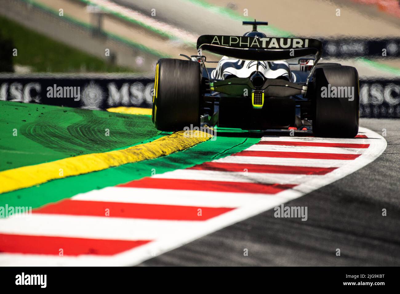 Spielberg, Austria, 08th luglio 2022, Pierre Gasly, dalla Francia compete per la Scuderia AlphaTauri. Qualifiche, round 11 del campionato di Formula 1 2022 Foto Stock