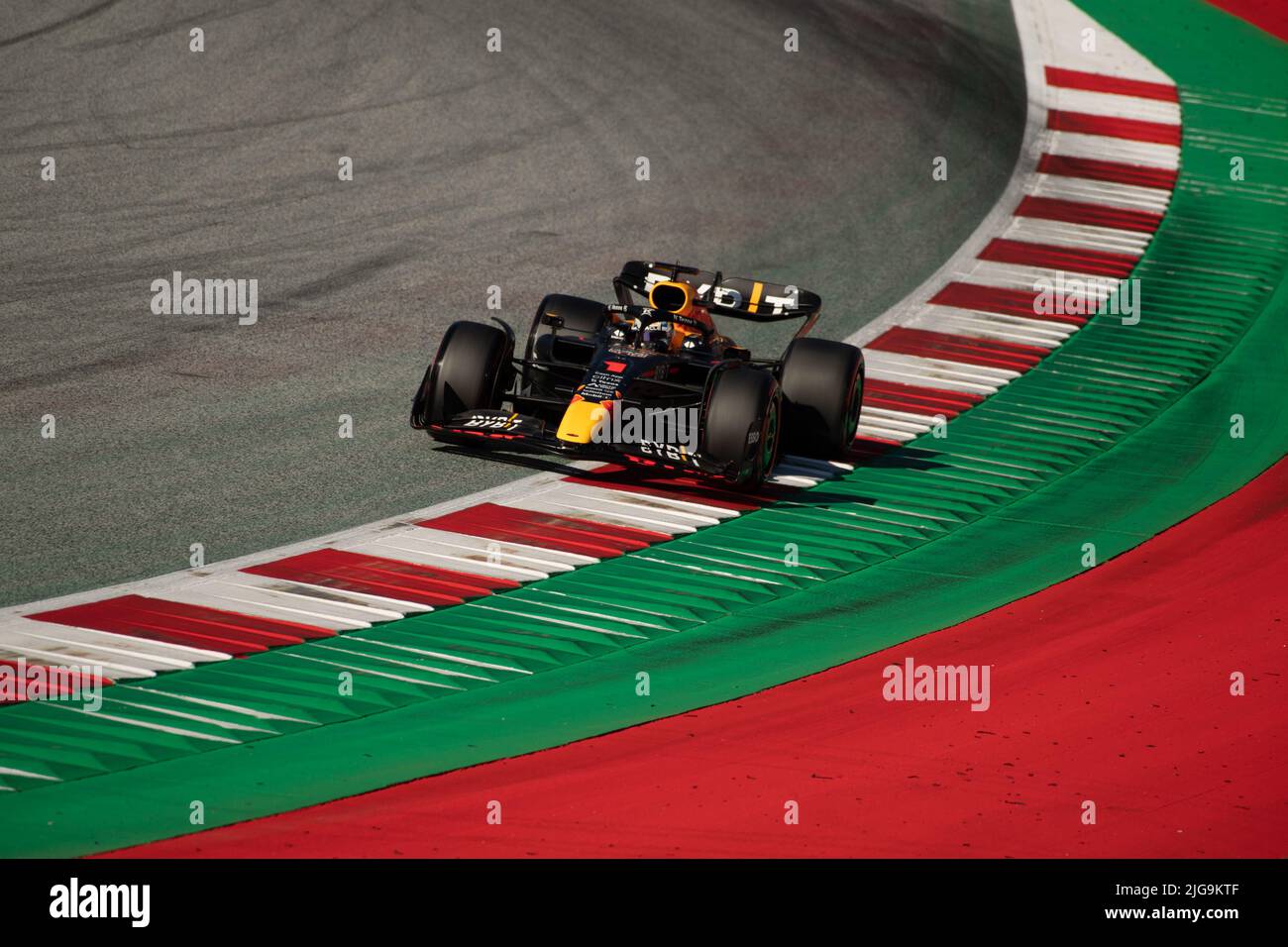 Spielberg, Austria, 08th luglio 2022, Max Verstappen, dall'Olanda compete per la Red Bull Racing. In qualifica, round 11 dei campioni di Formula 1 2022 Foto Stock