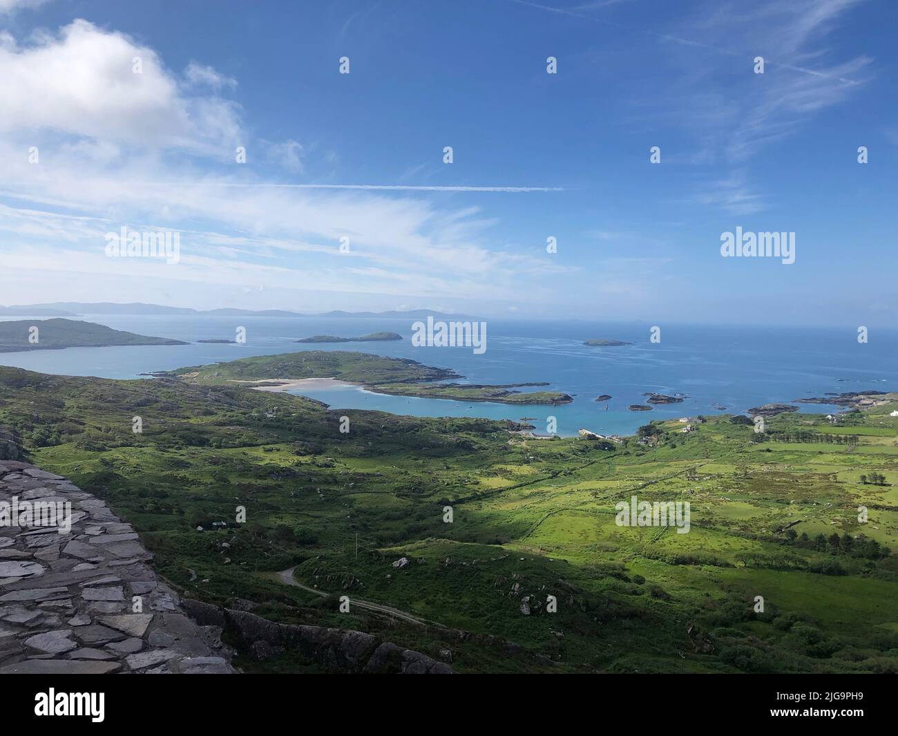 Vista sul Ring of Kerry Foto Stock