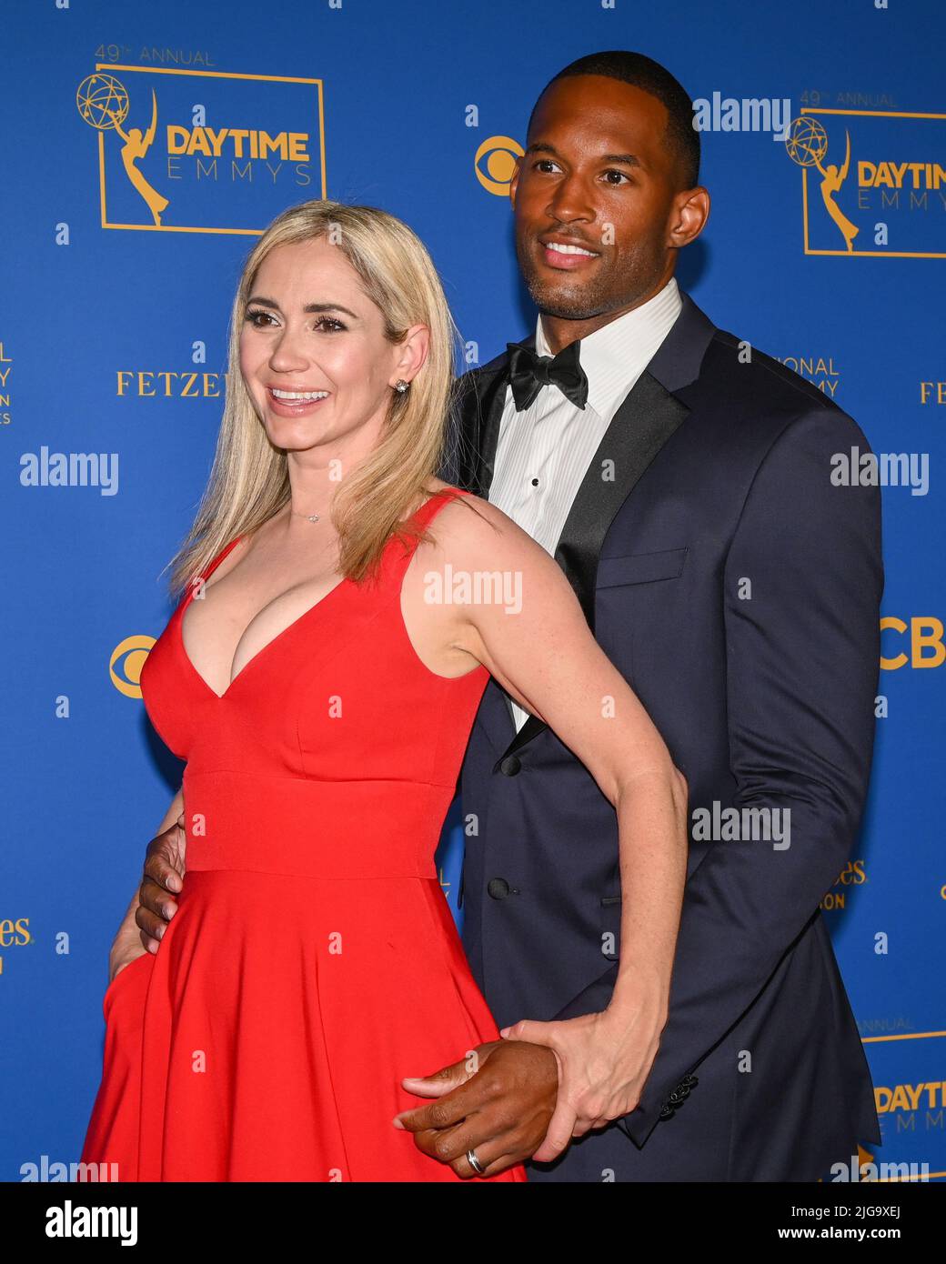 24 giugno 2022 - Los Angeles, California - Ashley Jones e Lawrence Saint-Victor. 49th Daytime Emmy Awards. (Credit Image: © Billy Bennight/AdMedia via ZUMA Press Wire) Foto Stock