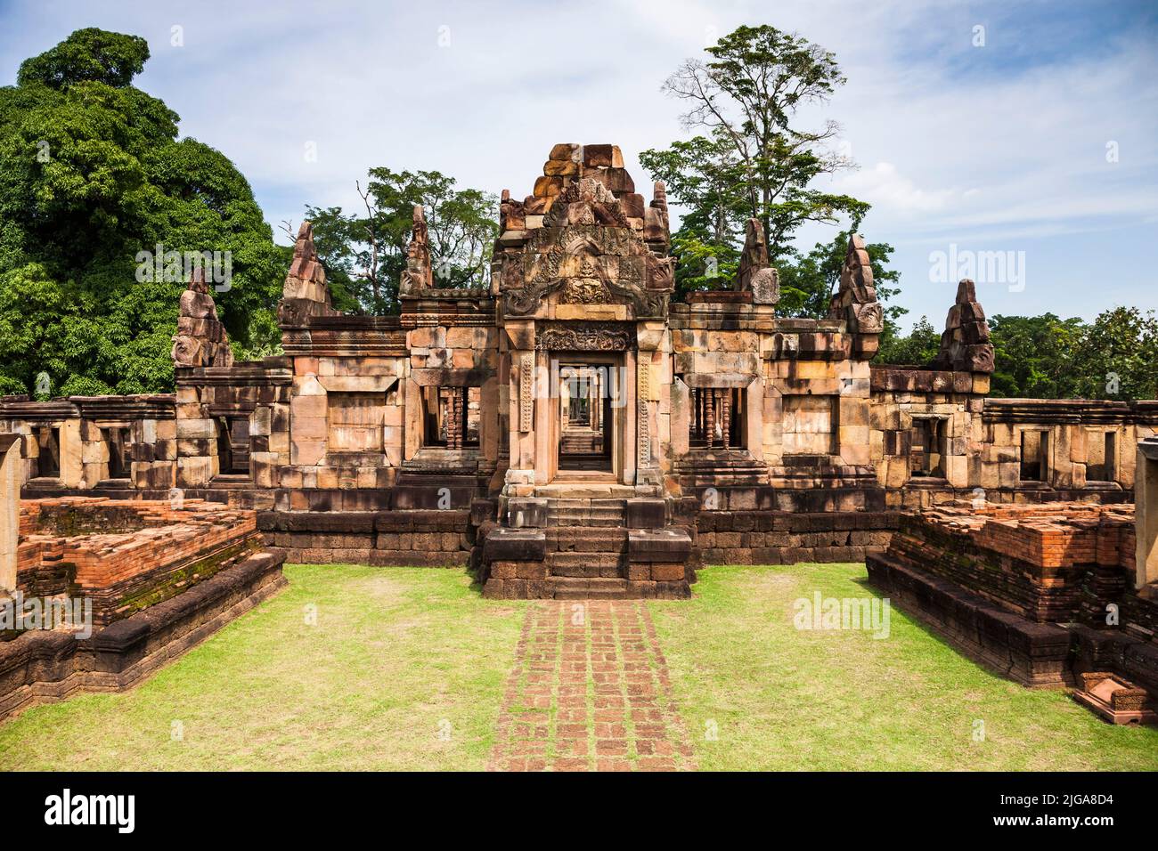 Prasat Muang Tam, tempio Khmer, Buri RAM, Buriram, Isan (Isaan), Thailandia, Sud-est asiatico, Asia Foto Stock