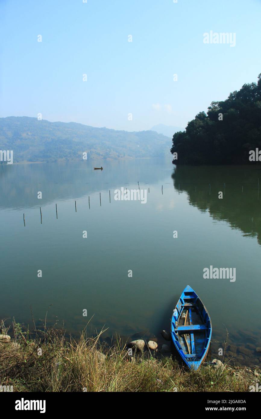 Attrazione Turistica al Lago Begnas in Nepal. Foto Stock