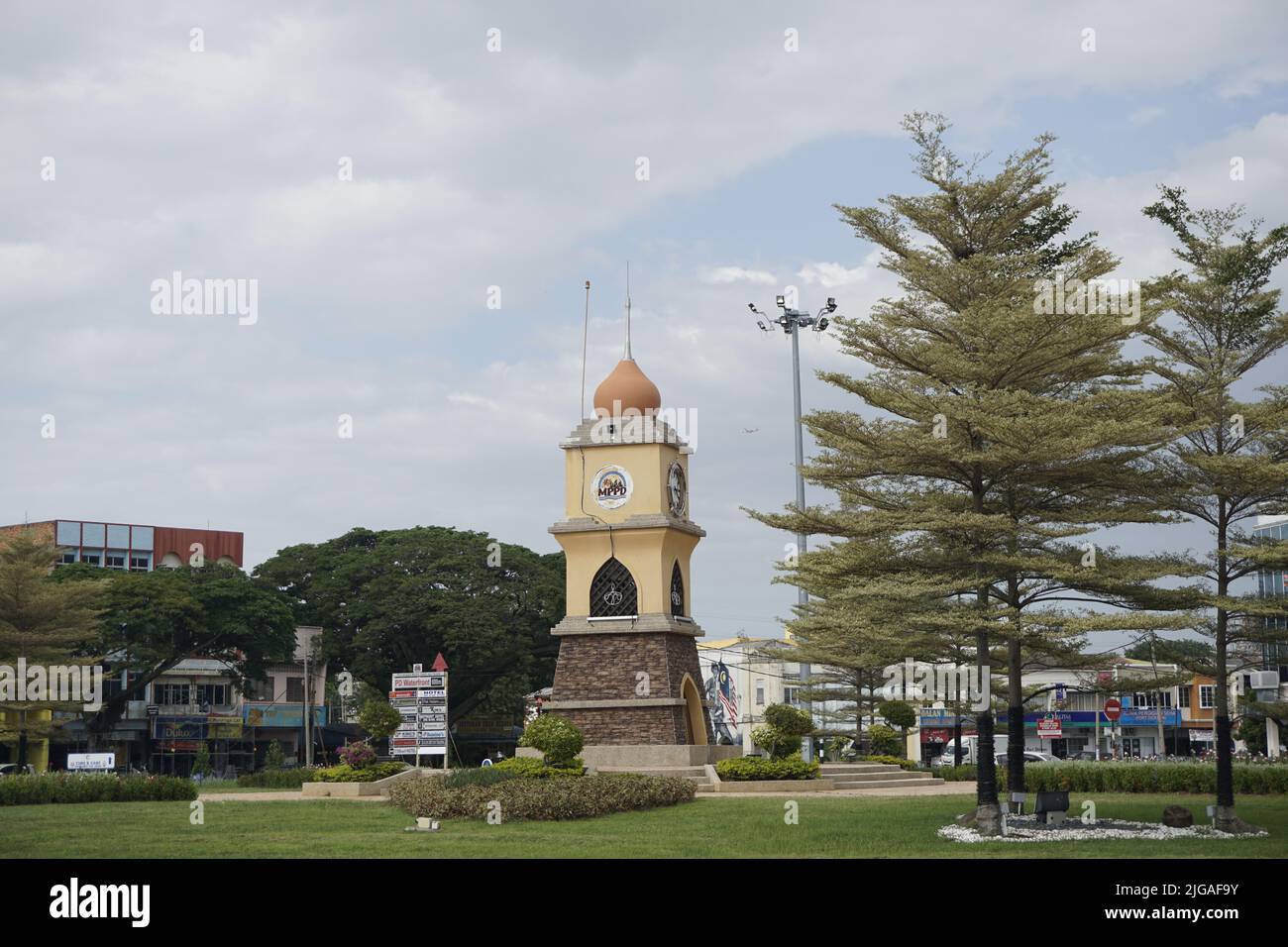 Torre dell'orologio di Port Dickson Foto Stock