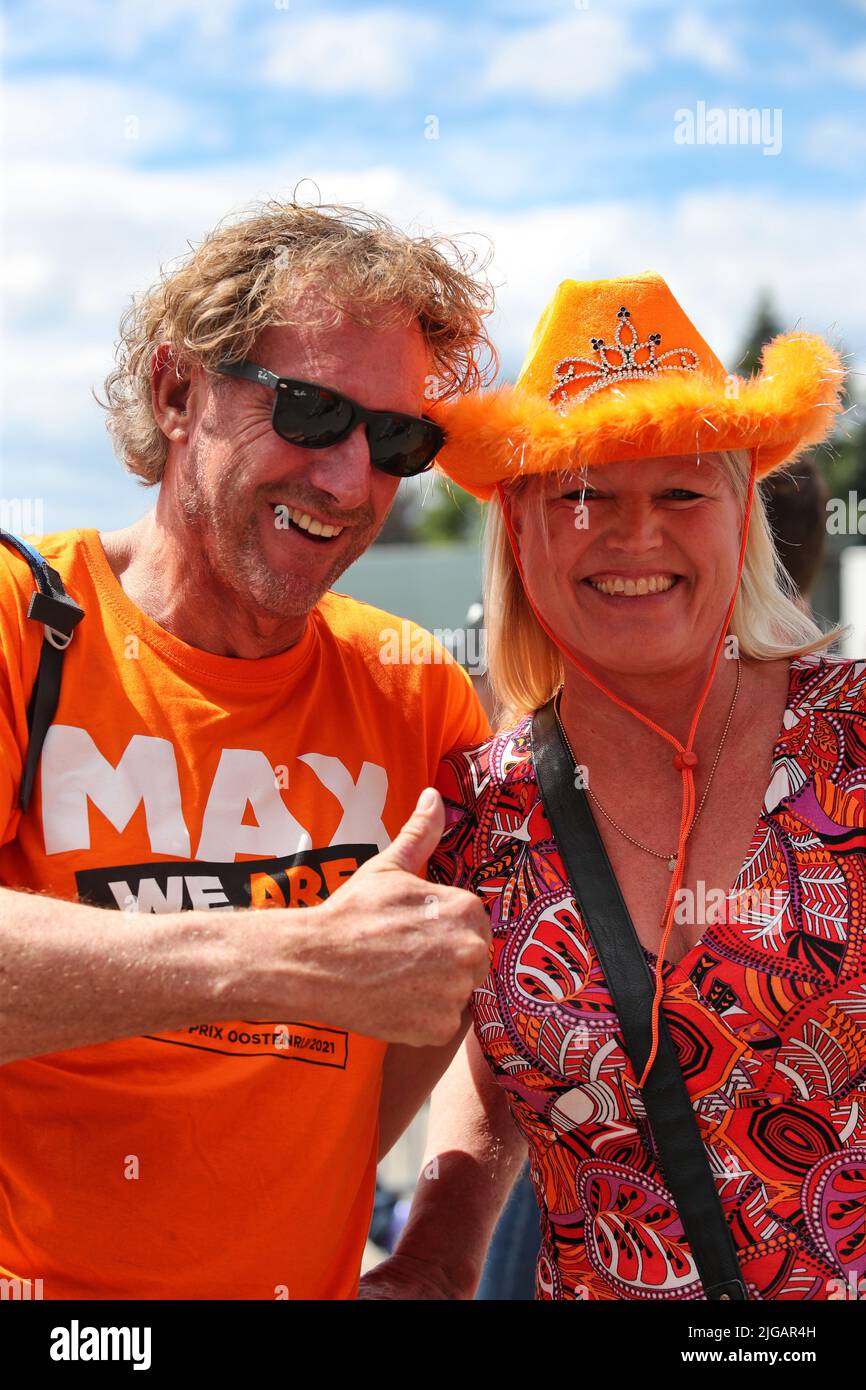 Spielberg, Austria. 9th luglio 2022. Circuito atmosfera - ventole. Gran Premio d'Austria, sabato 9th luglio 2022. Spielberg, Austria. Credit: James Moy/Alamy Live News Foto Stock
