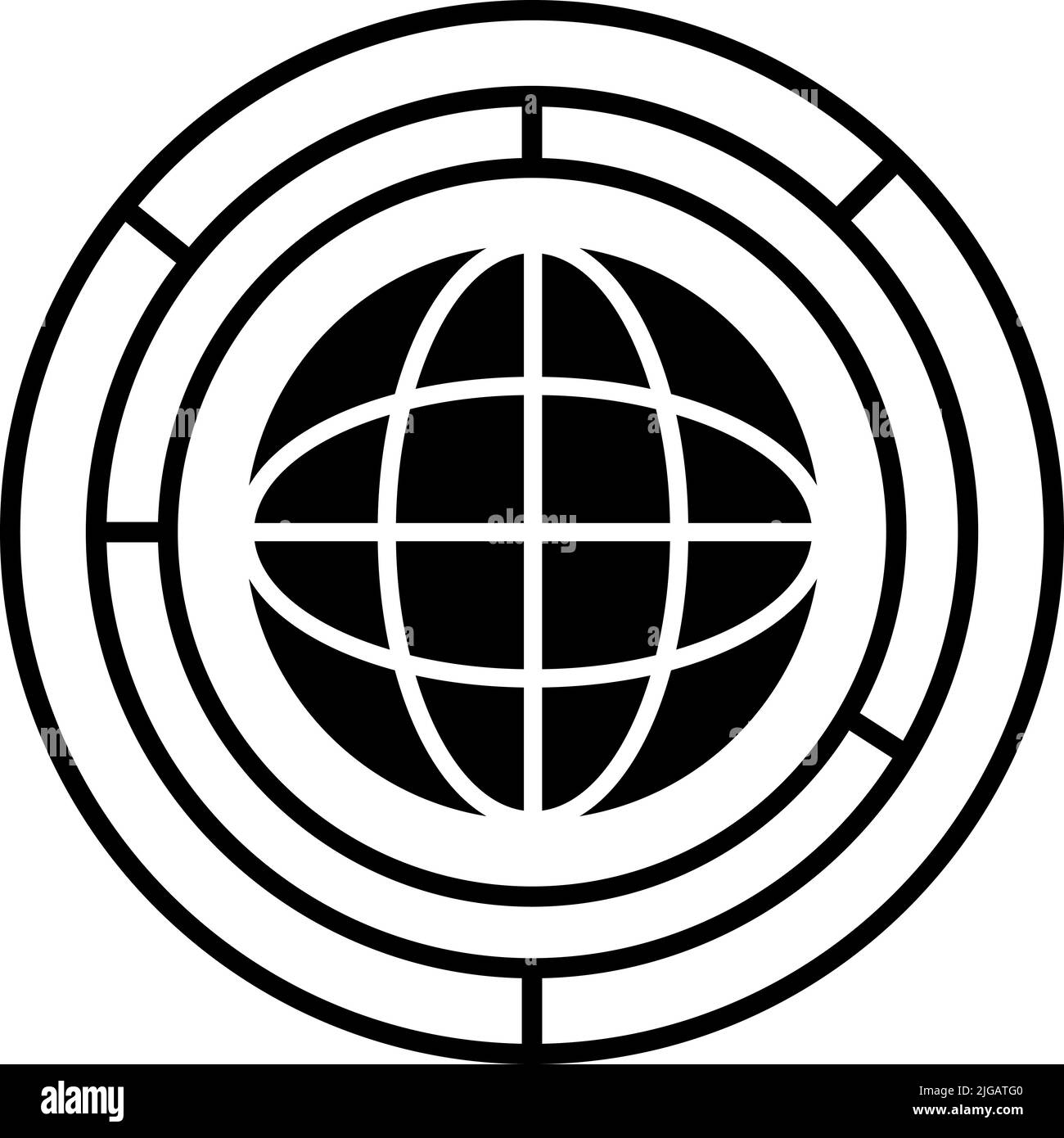 icona grande e commerciale. Semplice vettore glyph di business set per UI e UX, sito web o applicazione mobile su sfondo bianco su sfondo bianco Illustrazione Vettoriale