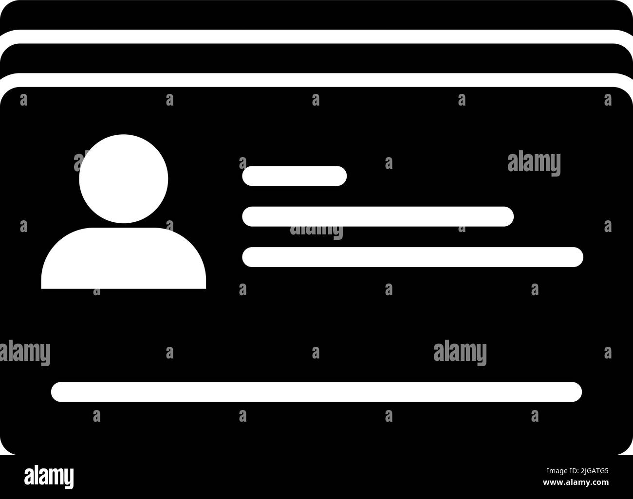 badge, icona della scheda. Semplice vettore glyph di business set per UI e UX, sito web o applicazione mobile su sfondo bianco su sfondo bianco Illustrazione Vettoriale