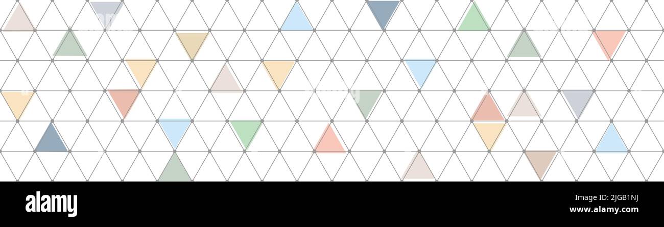 Ripetizione geometrica astratta senza giunture con una ripetizione a forma triangolare. Modello per sfondo, copertina, banner e design creativo. Stile piatto Illustrazione Vettoriale