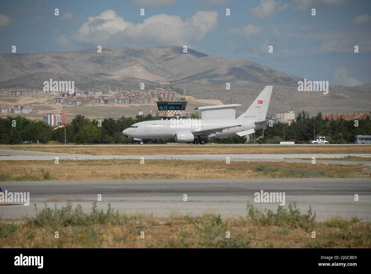 Konya, Turchia – 30 giugno 2022: E-7T AEW&C “Peace Eagle” dell’Aeronautica militare Turca, che ha partecipato all’Anatolia Eagle 2022 Training, è stato un fotogr Foto Stock