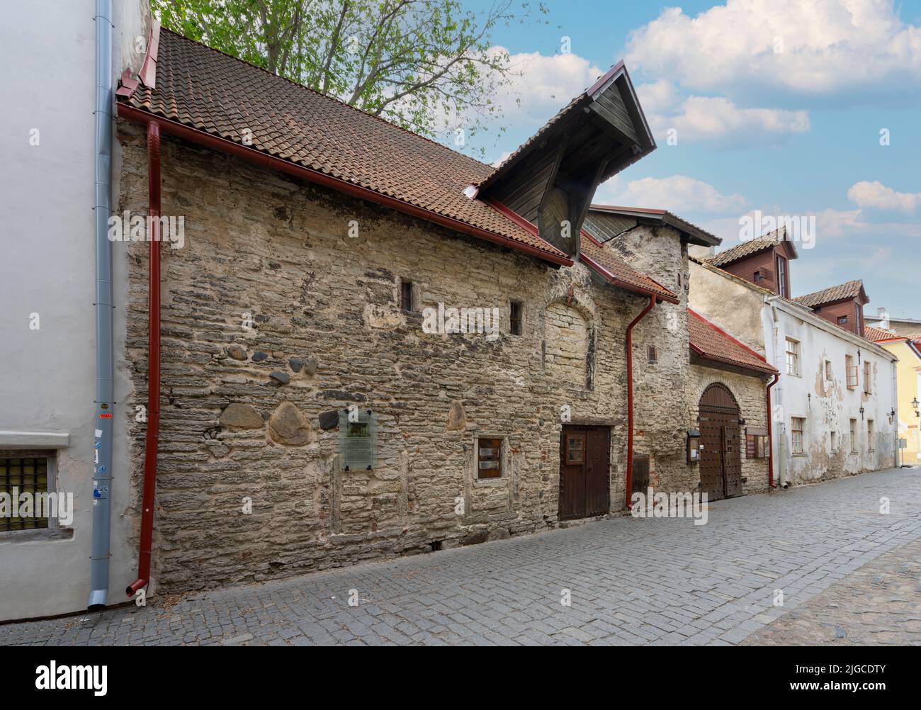 Tallinn, Estonia. Luglio 2022. Vista esterna della Chiesa Greco-Cattolica Ucraina nel centro della città Foto Stock