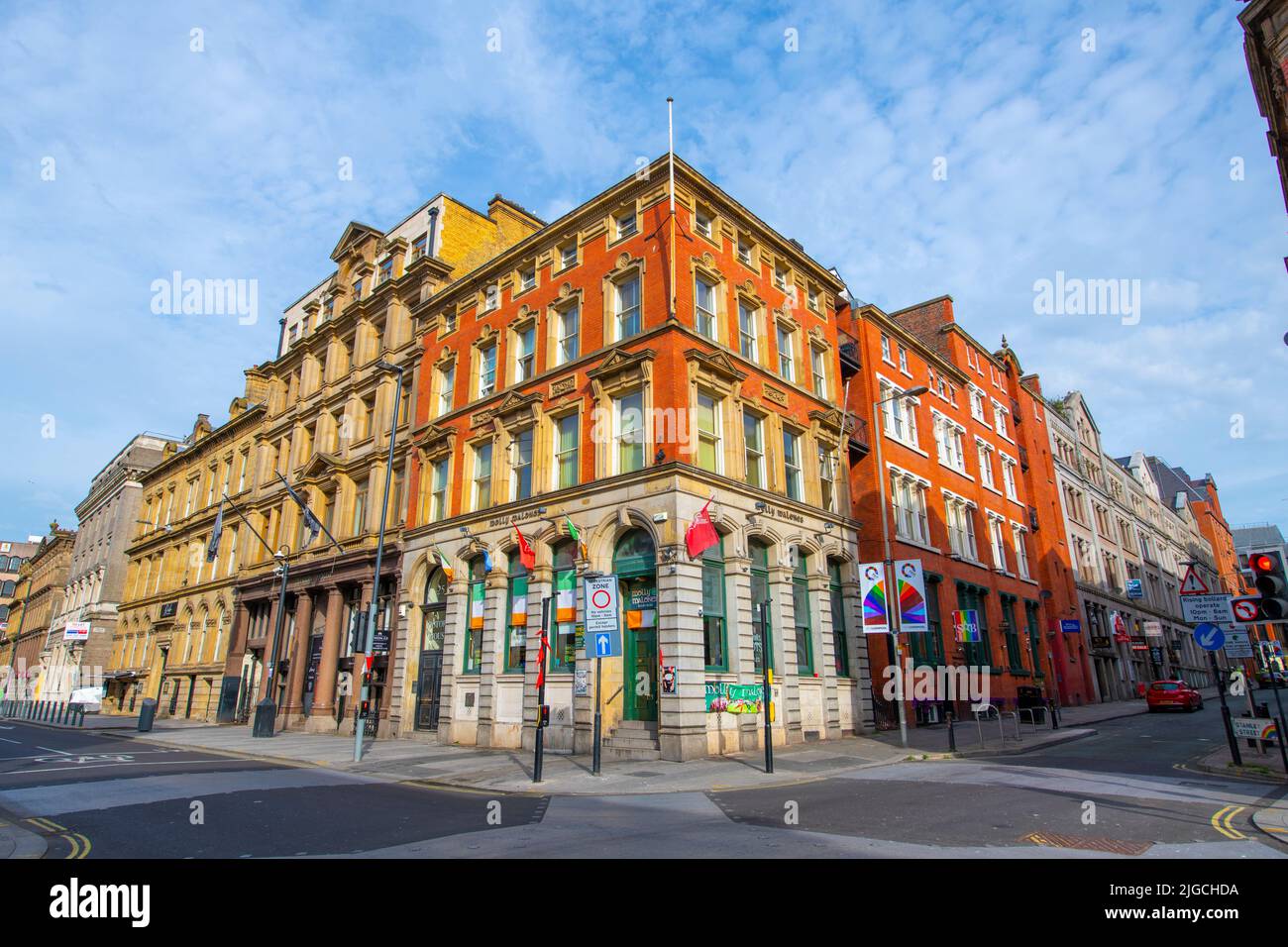 Molly Malones in Victoria House al 25 Victoria Street nel centro della città di Liverpool, Merseyside, Regno Unito. Liverpool Maritime Mercantile City è un'Unesco Worl Foto Stock