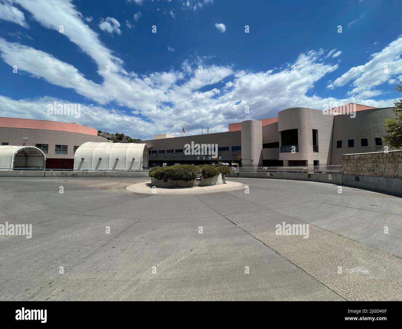 Confine CON IL Messico DEGLI STATI UNITI a Nogales, Arizona. Foto Stock