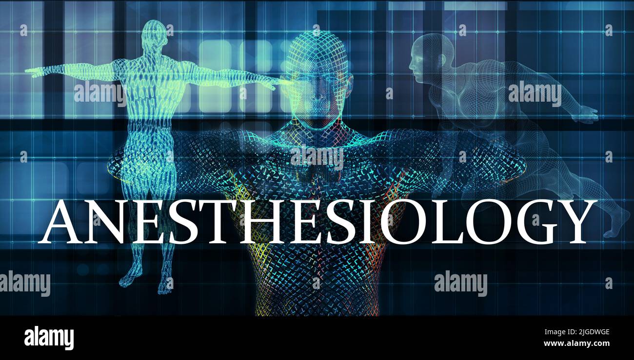 Anesthesiology Medicine Study as Medical Concept Foto Stock
